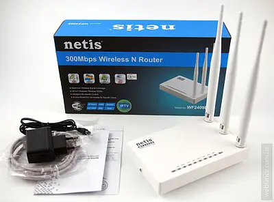 Netis WF2409E – 300Mbps Wireless N Router | Long-Range Wi-Fi, Multi-Mode, High-Gain Antennas